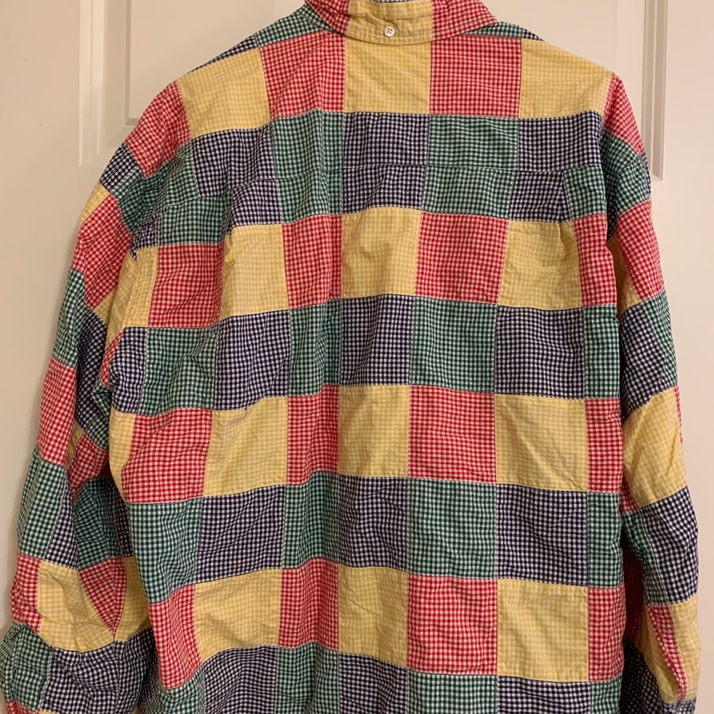 Euc Shirt: Patchwork, Gingham, Vintage, Faconnabl… - image 8